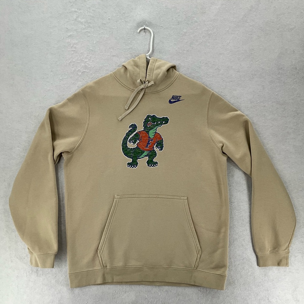 NWOT Men's Nike Florida Gators Vintage School Logo Pullover Hoodie Large Natural